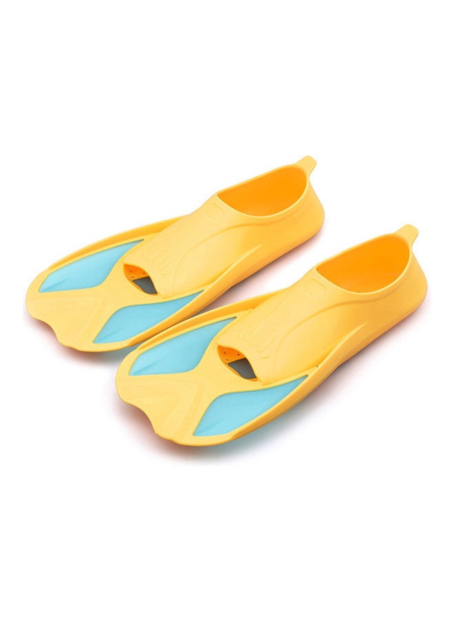 Y&D Kids Short Light Swim Fins Flippers Yellow & Blue 3XS 32.00*10.00*20.00cm  - Image 3