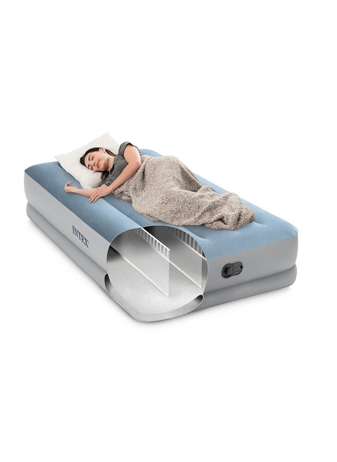 INTEX - Dura-Beam Plus Comfort 14" Twin Air Mattress w/ Built-In USB Pump 99cm x 1.91m x 36cm - Image 1