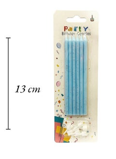 6 pcs Birthday Candles Cake Candles Metallic Cupcake Cake Candles Thin Long Cake Candles ,blue (13 cm) - pzsku/ZB55B222CD4EB5E517AB5Z/45/_/1739544715/ef877eba-8f41-4897-81f4-888b5d97ee7e