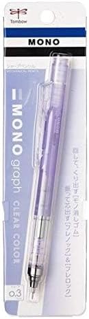 Tombow Mechanical Pencil Monograph Clear Color 03mm Clear Purple DPA139F - Image 2