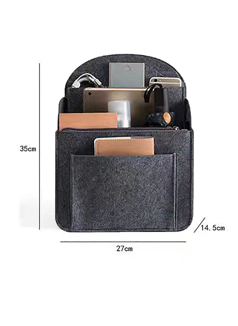 SYOSI - Felt Backpack Organiser Mini Backpack Organizer Insert Small Bag Divider for Rucksack Purse Lightweight Nylon Shoulder Bag Organizer Insert Lightweight Travel Organiser Bag Insert - Image 1