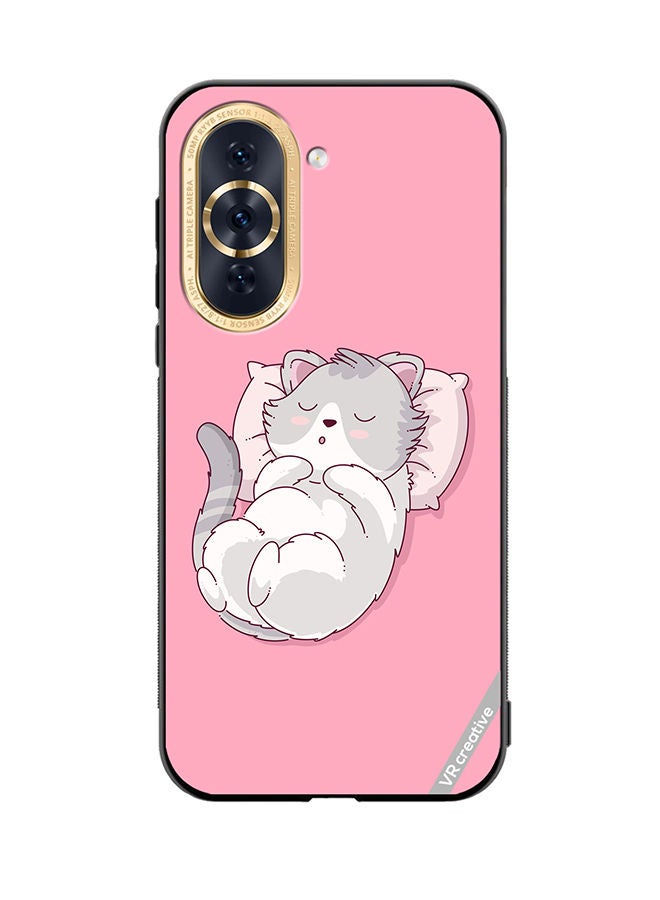 VR CREATIVE Protective Case Cover For Huawei Nova 10 Cozy Cat Design Multicolour - Image 1