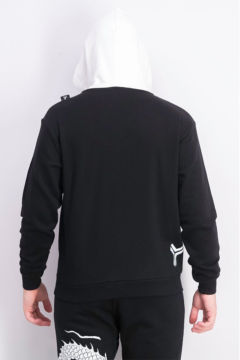 JOHN RICHMOND Men Hooded Long Sleeves Printed Sweatshirt, Black - Image 2