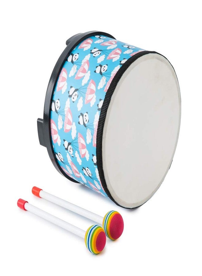 Musfunny Kids Floor Tom Drum Toddlers: Baby Music Toys 8 inch Percussion Instrument Child Drums - Montessori Toys Wooden Drum for Preschool Educational Birthday (Blue 8" ) - Image 2