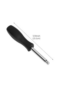Y&D 3 Pack Drive Spinner Handle Socket Driver Handle, 1/4 Inches Square Rod for Car Repair (Black )  - Image 2