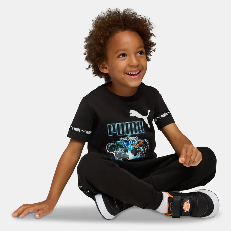 Puma Black Kids' HOT WHEELS Graphic T-Shirt  | Best Price UAE