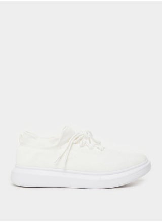 Textured Lace Up Platform Sole Sneakers - pzsku/ZB55B5333D8097672ED65Z/45/_/1733826553/70239786-2014-4dab-8ee1-7e475092f7ee