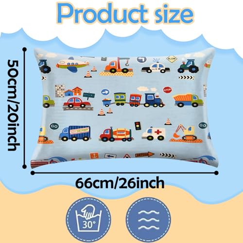 GABraden Satin Pillowcase 2PCS,Mulberry Silk Feeling Pillow Cases for Hair and Skin with Hidden Zipper,Silky Soft Satin Pillowcases with Standard Size 20"X 26" (Blue-KT11) - Image 2