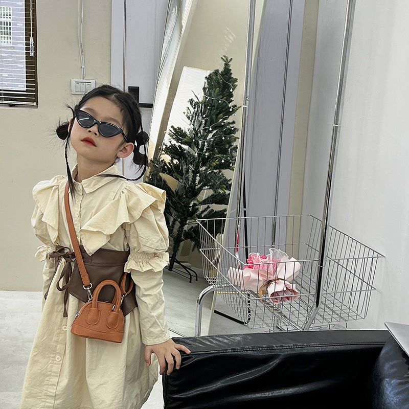 Internet Trendy Children'S Handbag Fashion Girl Crossbody Bag Baby Mini Simple Shell Bag Girl'S Outgoing Accessories Bag - Image 3