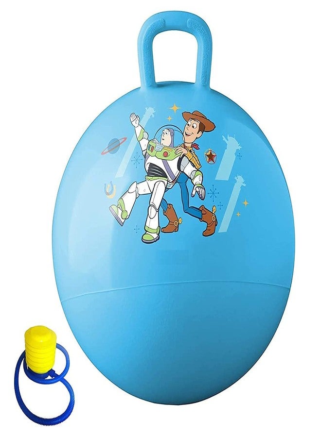 HaRvic Inflatable Sit and Bounce Rubber Hop Ball for Kids Space Hopper Jump N Bounce Handle Ride-on Toy Bouncy for Kids - 75CM - Image 1