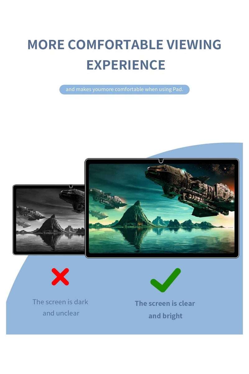 Screen protector compatible with ZTE Nubia Pad SE 10.95-inch tablet, 【2-pack】 9H hardness scratch-resistant tempered glass, ultra-clear transparent screen protector. - Image 2