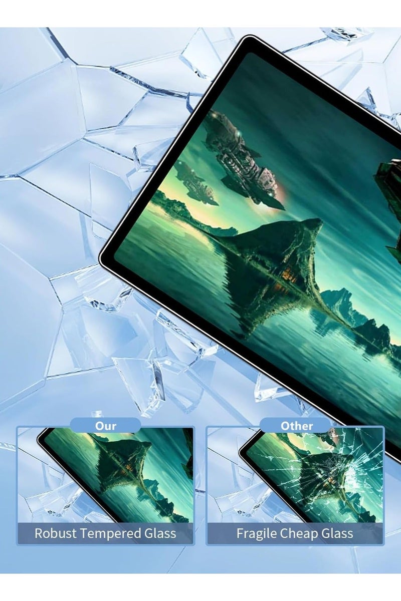 Screen protector compatible with ZTE Nubia Pad SE 10.95-inch tablet, 【2-pack】 9H hardness scratch-resistant tempered glass, ultra-clear transparent screen protector. - Image 3