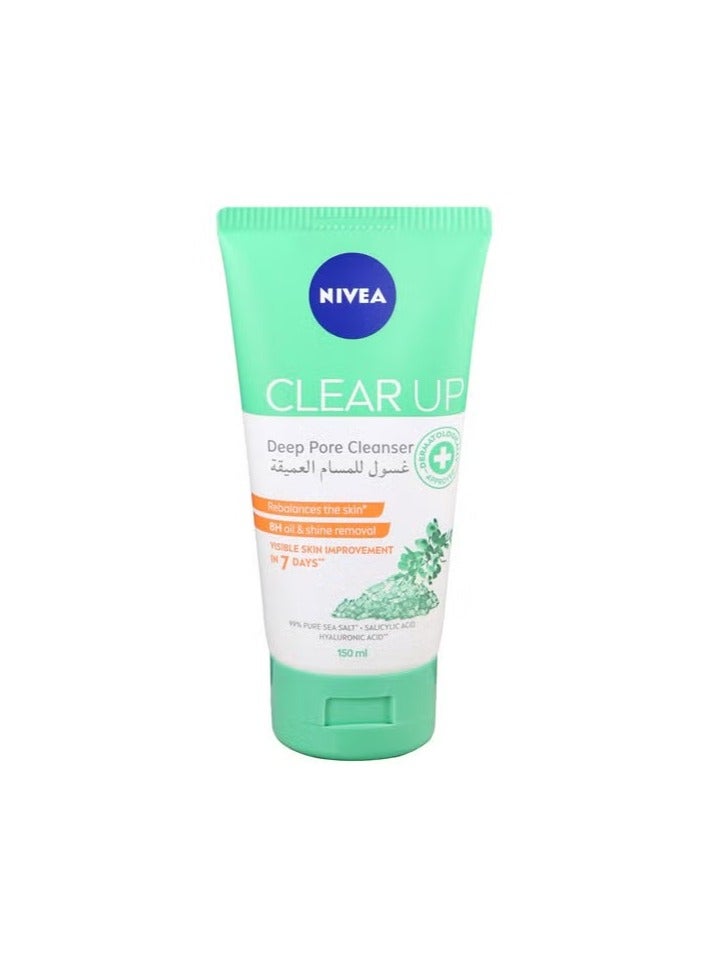 Nivea clear up deep pore cleanser 150ml - Image 1