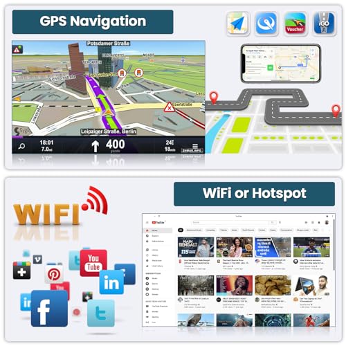 Roinvou [8 Core 6G+128G] for KIA Cerato K3 Forte 2013-2018 Android Radio with Wireless Carplay Android Auto, 9 Inch IPS Touch Screen Car Stereo, Bluetooth 5.0, 32 EQ, GPS, WiFi, 59UI, SWC - Image 4