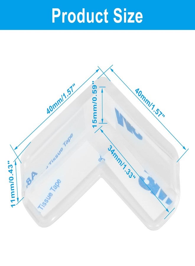 Verkelly 12 Pack L Shape Corner Guards - Clear Furniture Corner Protectors & Edge Safety Bumpers for Tables, Effective Child Safety Cushioning for Sharp Corners and Edges - Image 2