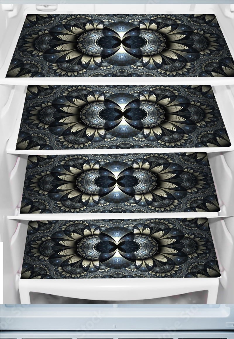 THE LION'S SHARE THE LION'S SHARE Fridge Top Cover(21 X 39 Inches), 4 Fridge Mats (11 X 17 Inches)(Set of 5 Pieces).TLS-369  - Image 2
