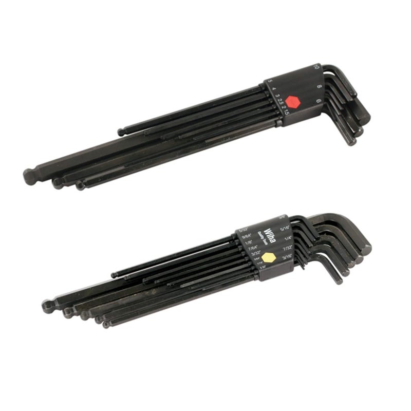 Wiha Wiha 36995 Ball End HexInch and Metric LKey Sets 2Pack  - Image 1