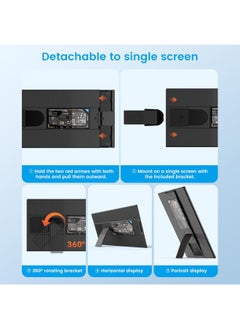 V2COM 15.6'' FHD 1080P Portable Laptop Screen Extender, Plug-and-Play Dual Monitor for 13''-17.3'' Laptops, Compatible with Mac, Windows, Android, Linux, and Chrome OS  - Image 4