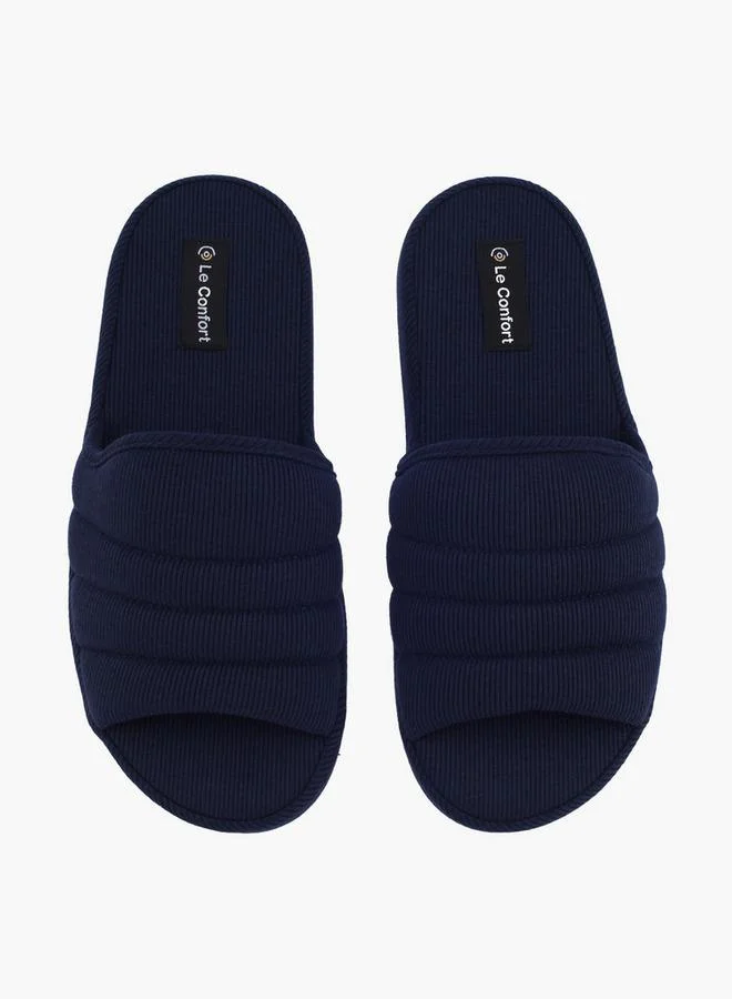 لو كونفورت Men Ribbed Bedroom Slides