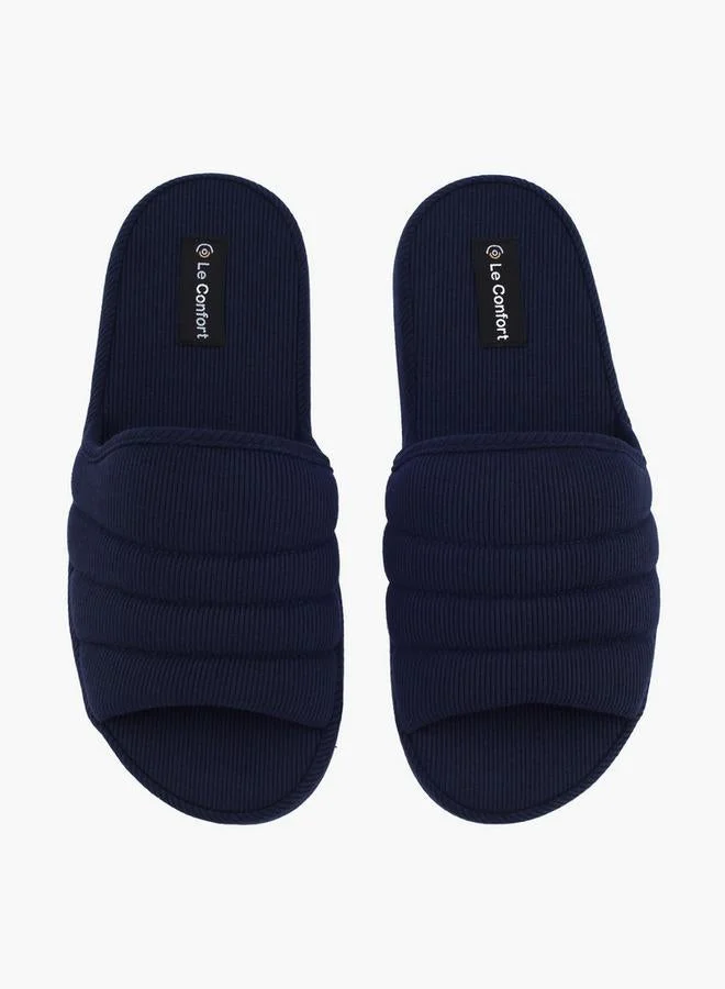 Le Confort Men Ribbed Bedroom Slides