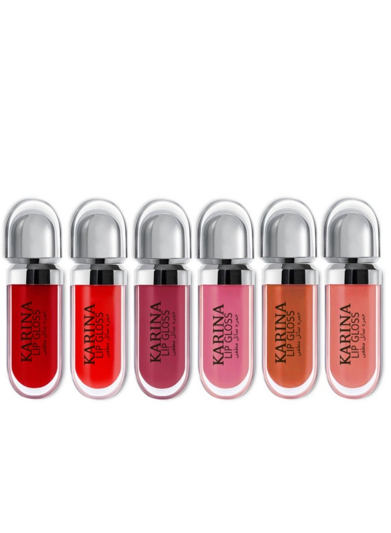 كارينا أحمر شفاه سائل 6 قطعة
