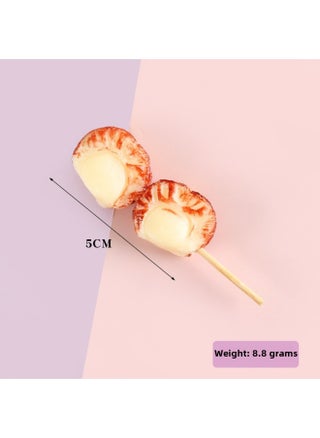 PVC Simulation Food Keychain Fun Squid Whisker Gluten Corn Barbecue String Toy Funny Food Play Model-Color:Scallops-model - pzsku/ZB55C1721B0FF90F6D289Z/45/1746216432/d9bc0eb5-2cc5-422b-8ab7-75bd89959c36