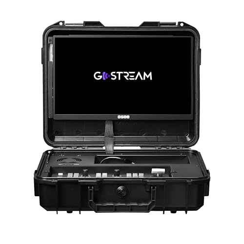 Osee GoStream Deck All in One Pro Live Streaming Multi Camera Video Mixer Switcher Recorder Player Kit 4 HDMI in USB-C I/O with 14 Inch Monitor Built-in DC-to-Type C Cable NDI(Optional) Upgradable - Image 1