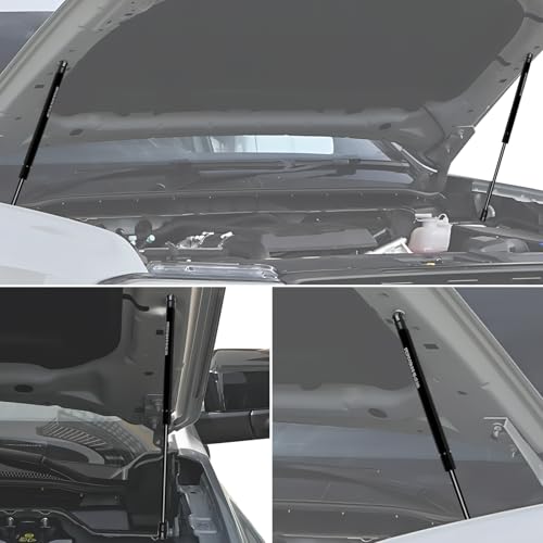 JHD-TOGO Front Hood Struts Kit for Ford Ranger 2024+ No Drill Hydraulic Lift Supports, Black Powder Coated Brackets & Durable Gas Springs, Compatible with Ford Ranger Accessories 2024-2026, 2 PCS - Image 5