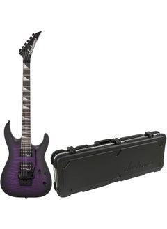 Jackson JS Series Dinky Arch Top JS32Q DKA 6String Electric Guitar Purple Burst Bundle with Jackson Heavy Duty and Secure MultiFit Molded Case for Dinky and Soloist Guitars Black 2 Items