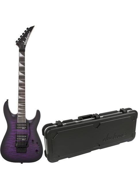 Jackson JS Series Dinky Arch Top JS32Q DKA 6String Electric Guitar Purple Burst Bundle with Jackson Heavy Duty and Secure MultiFit Molded Case for Dinky and Soloist Guitars Black 2 Items