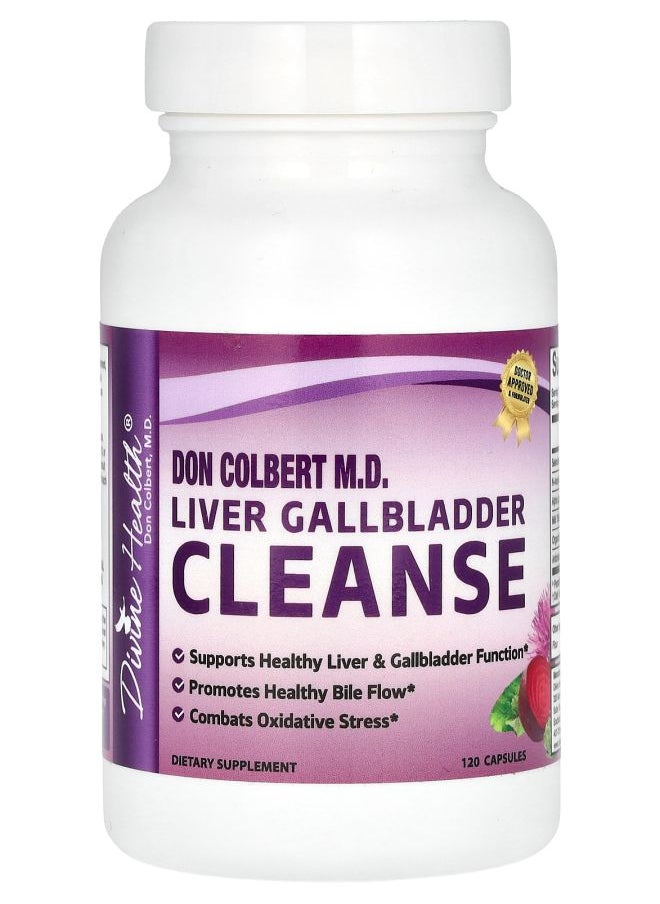 Divine Health Don Colbert M.D. Liver Gallbladder Cleanse 120 Capsules 