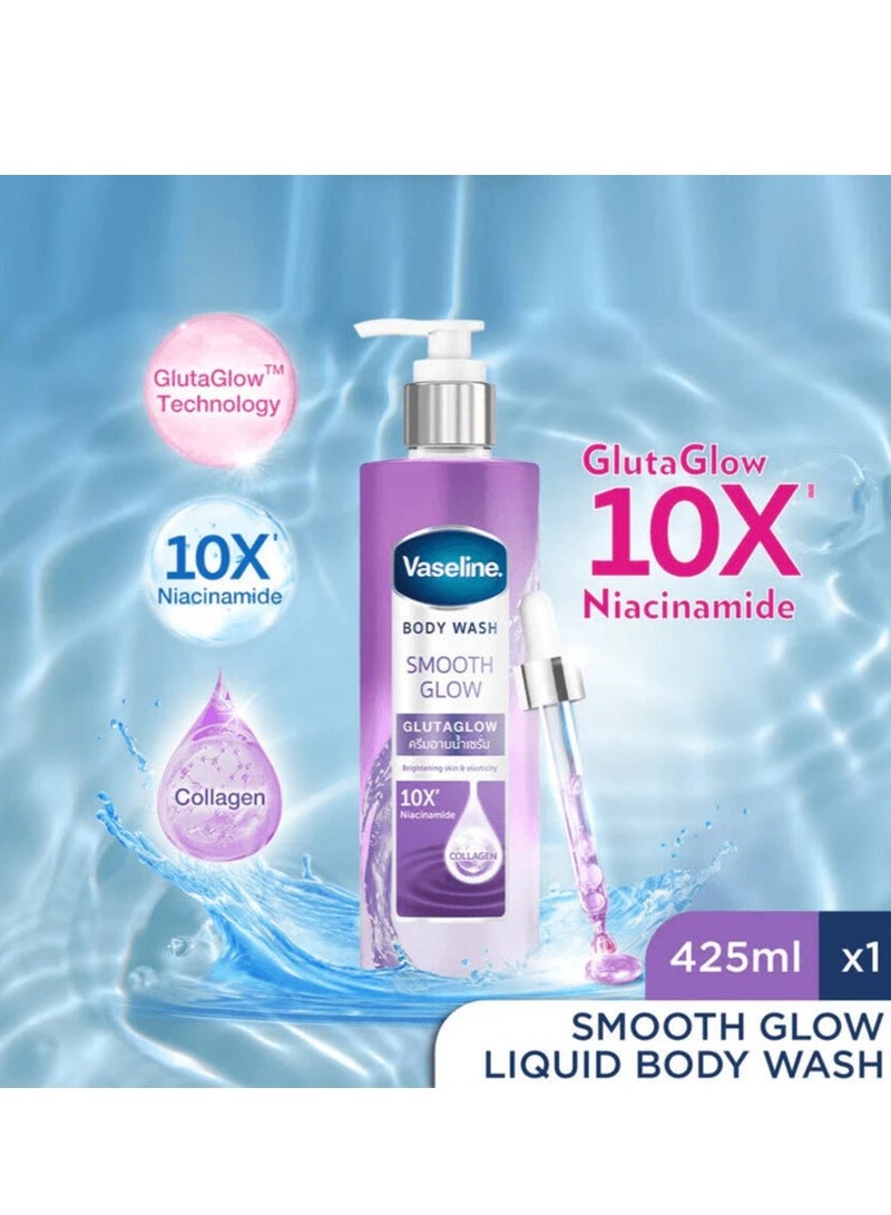 Vaseline Smooth Glow Body Wash - 425 ml - Image 2