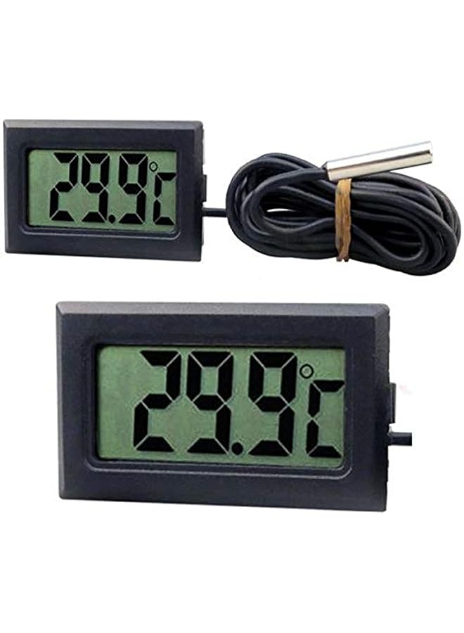 إيروريكس ميزان حرارة رقمي بشاشة LCD لقياس درجة حرارة الفريزر من 50 إلى 110 درجة مئوية، ميزان حرارة الثلاجة