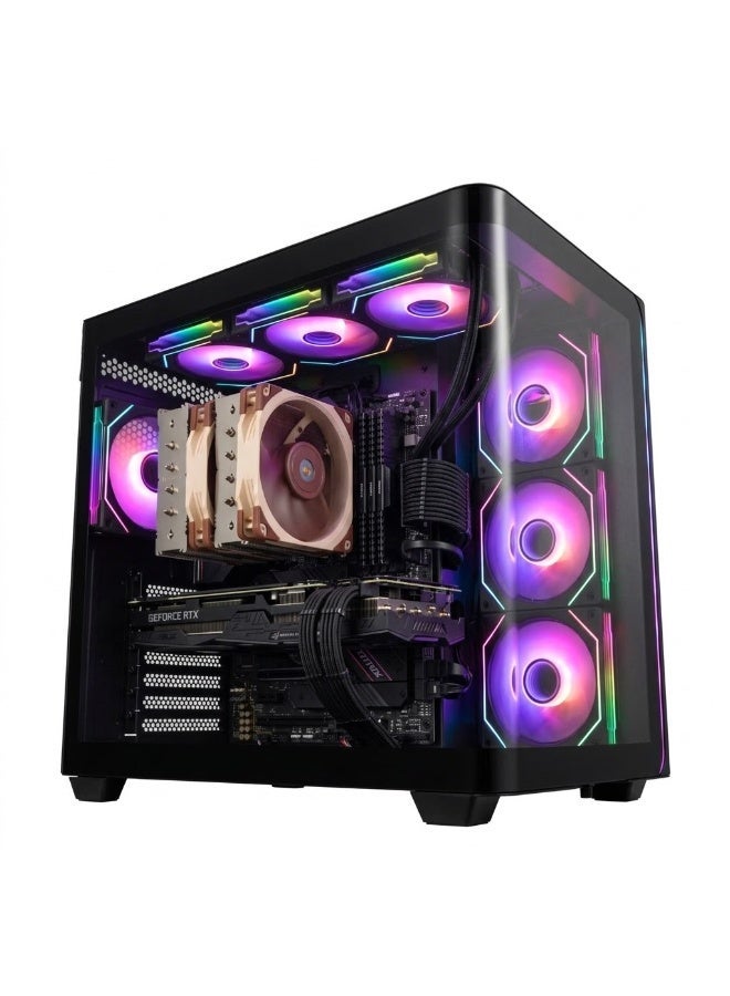 BLUMENIT VORTX - Gaming PC | i7-14700K | RTX 5070Ti | 32GB DDR5 | 1TB NVMe | Z790 | 360mm Liquid | 850W Gold | WiFi-BT-Windows 11 Pro BLACK - Image 1