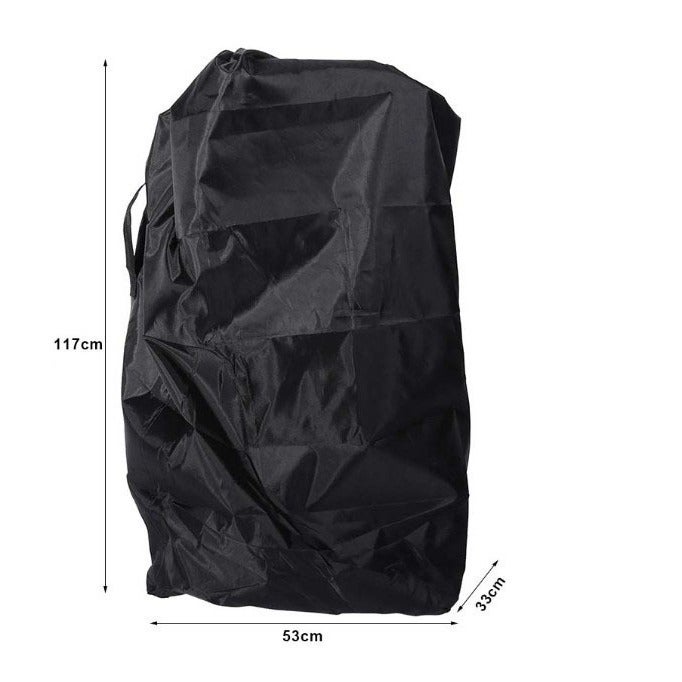 033 Stroller Travel Storage Bag Airplane Train Car Stroller Cover Stroller with Hand Belt(Black 117*53*33cm) - Image 3