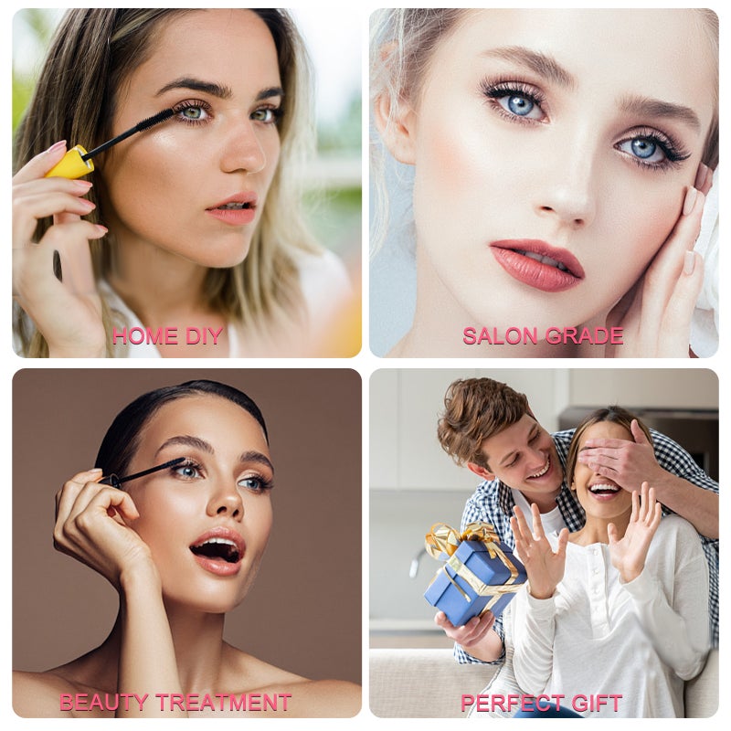 Lash Lift Kit Eyelash Perm Set Semi-Permanent Eyelash Perming Curling Kit with Lift Pads Cleaning Tool - Image 4