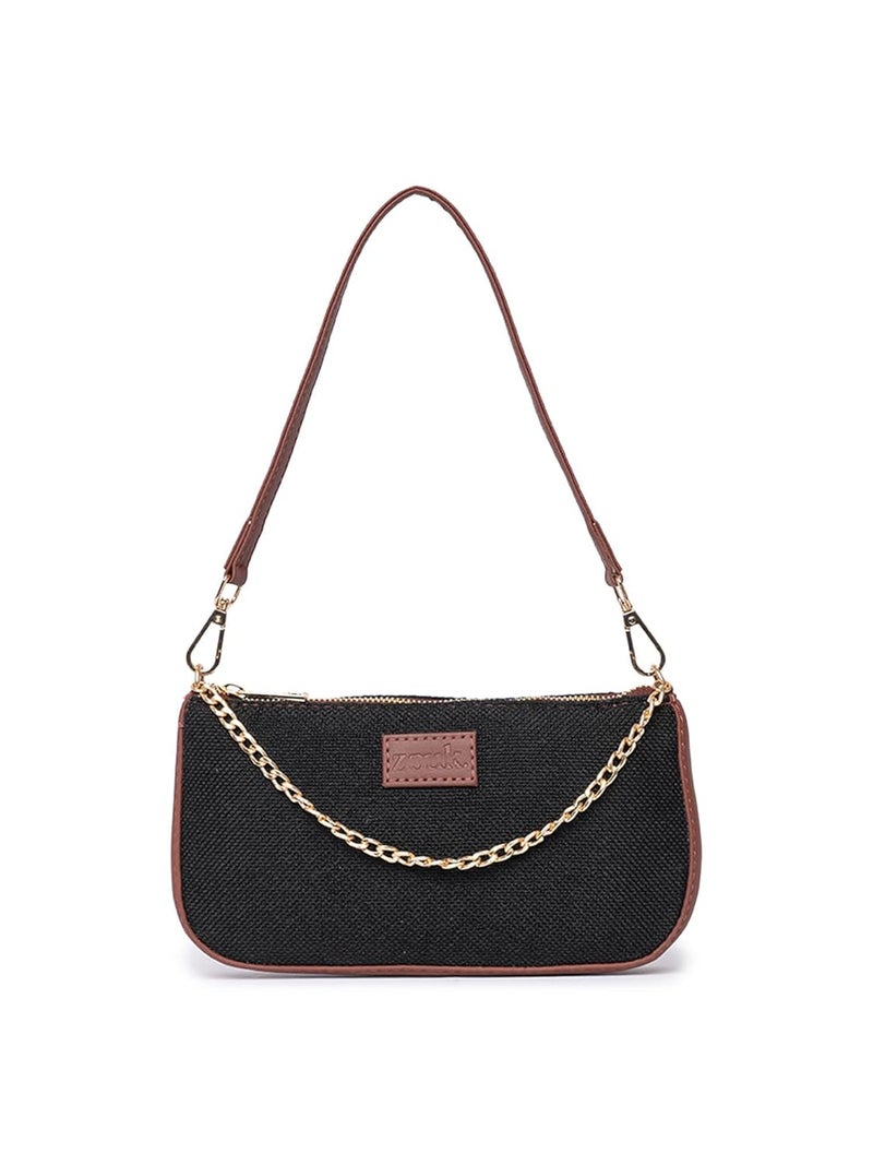 ZOUK Baguette Bag | Crossbody Bags for Women | Women's Handbags | Stylish Sling Bag for Woman | Vegan Leather Evening Bag | Travel & Office Use | Purse and Wallet - Image 1