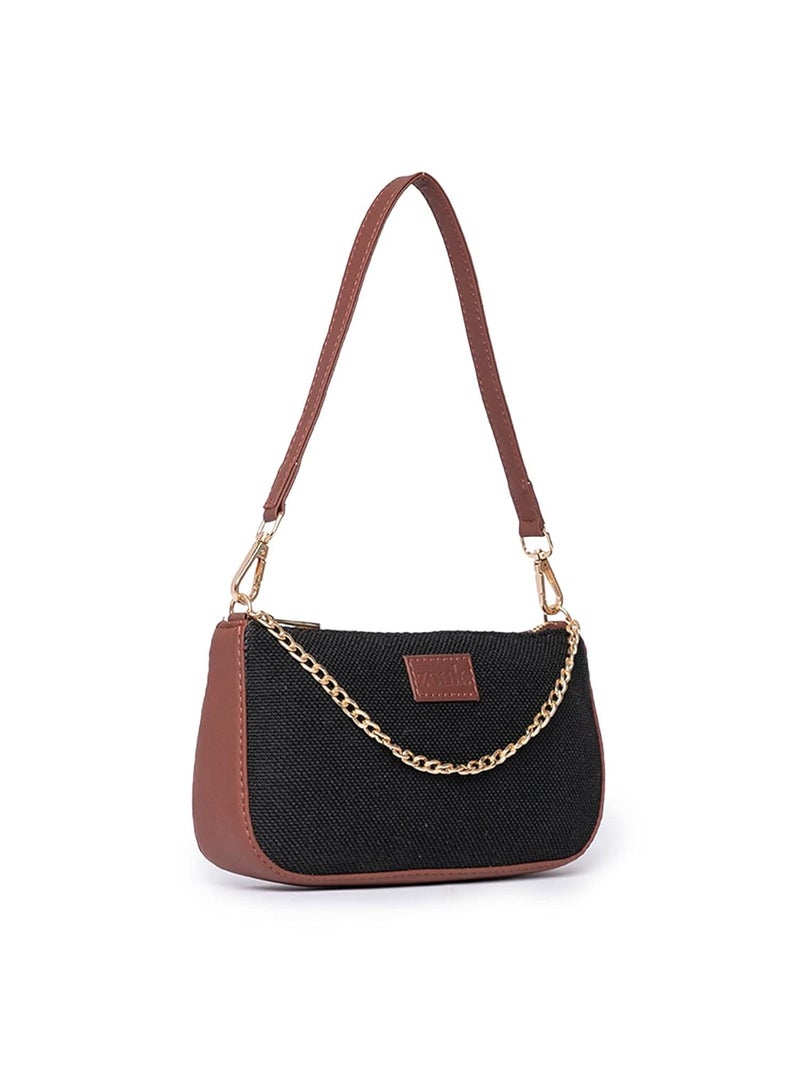 ZOUK Baguette Bag | Crossbody Bags for Women | Women's Handbags | Stylish Sling Bag for Woman | Vegan Leather Evening Bag | Travel & Office Use | Purse and Wallet - Image 3