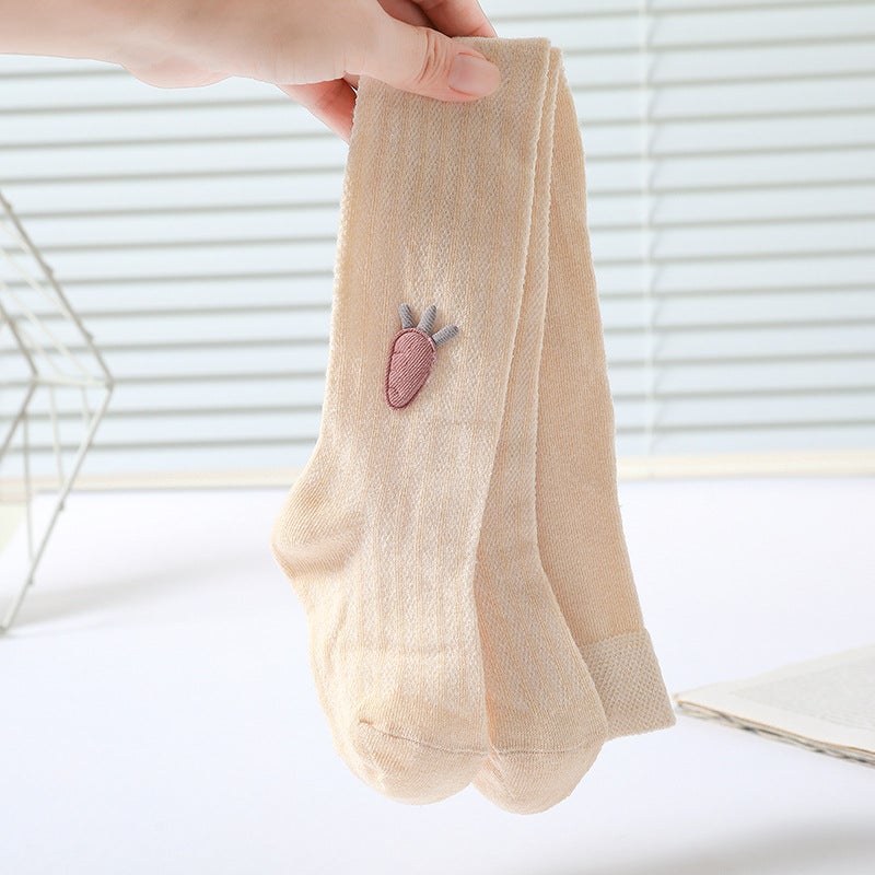 Anti-Mosquito Pantyhose For Girls Summer Mesh Thin Cotton Bow Baby Baby Leggings - Image 1