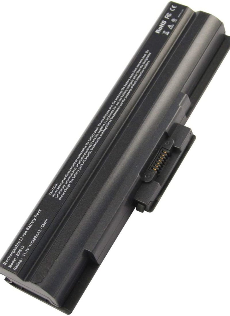 CTHC - Vaio VGP-BPS13 VGP-BPS13A VGP-BPS13A/B VGP-BPS13B/S VGP-BPL13 VGP-BPS21 VGP-BPS21A VGP-BPS21B PCG-81214L PCG-81114L - [Black 6 Cells... - Image 1
