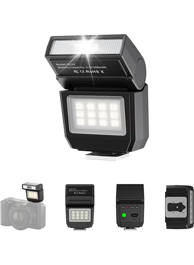يولانزي فلاش كاميرا Ulanzi SL03 Mini Speed Lite لكاميرات Canon وSony وNikon وFuji وDSLR وVlog وتصوير خارجي - Image 1