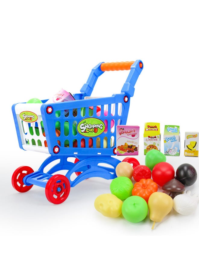 Play House Shopping Cart Boys And Girls Children Simulation Supermarket Trolley Mini Baby 3 Years Old Toy Wholesale-Color:Shopping Cart 【666-11D-Green-English Color Box】】 - Image 5