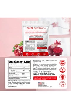 BIYODE Heart Chews, Nitric Oxide and Blood Pressure Support, Grape Seed Extract & Non-GMO Beet Root Powder Energy Chews, Super Beets Heart Chews, Pomegranate Berry Flavor, 60 Count  - Image 5