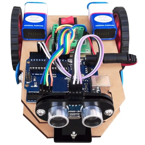 Kit4Curious Ultrasonic Sensor Based Obstacle avoiding Robot Complete kit with Code and Project Report - Image 3