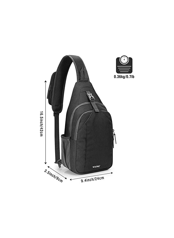 G4Free Crossbody Sling Bag Rfid Blocking Chest Backpack Bag Daypack Water-Resistant For Hiking Travel - Image 2