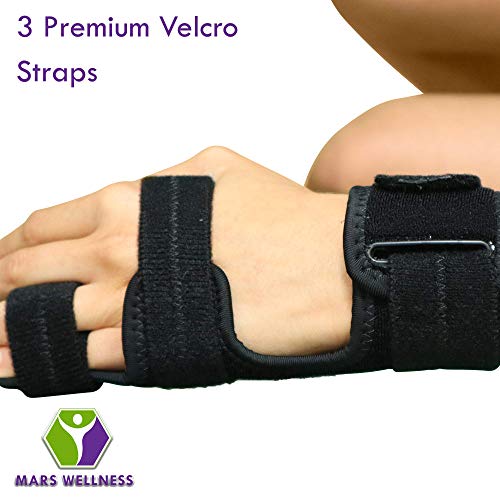 MARS WELLNESS Boxer Fracture Splint - 4th or 5th Metacarpal Splint Hand and Finger Brace - Broken Fingers, Wrist, Pinky and Hand Immobilizer - Small/Medium - Image 5