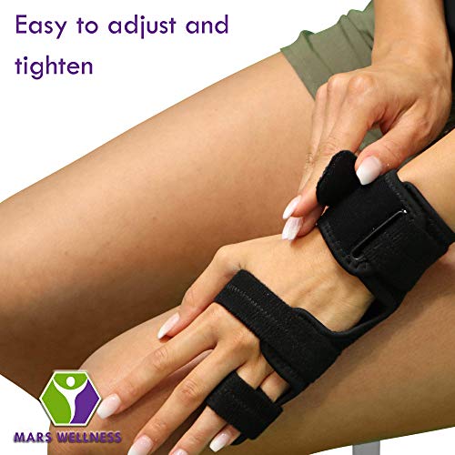 MARS WELLNESS Boxer Fracture Splint - 4th or 5th Metacarpal Splint Hand and Finger Brace - Broken Fingers, Wrist, Pinky and Hand Immobilizer - Small/Medium - Image 4