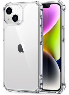 ESR For Iphone 13 Case Iphone 14 Case Military Grade Protection Shockproof Air Guard Corners Yellowing Resistant Acrylic Back Phone Case For Iphone 14 Iphone 13 Air Armor Case Clear  - Image 1
