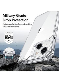 ESR For Iphone 13 Case Iphone 14 Case Military Grade Protection Shockproof Air Guard Corners Yellowing Resistant Acrylic Back Phone Case For Iphone 14 Iphone 13 Air Armor Case Clear  - Image 4