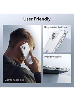 ESR For Iphone 13 Case Iphone 14 Case Military Grade Protection Shockproof Air Guard Corners Yellowing Resistant Acrylic Back Phone Case For Iphone 14 Iphone 13 Air Armor Case Clear  - Image 5